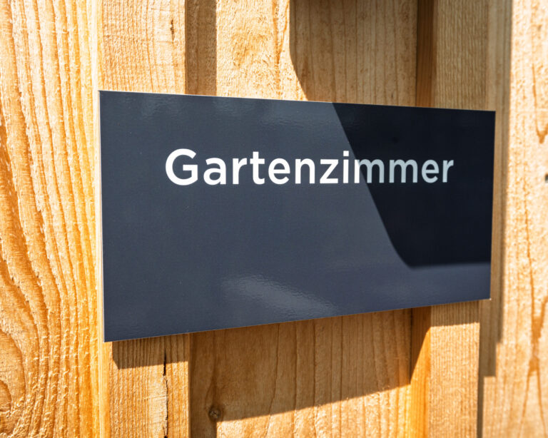 gartenzimmer schild
